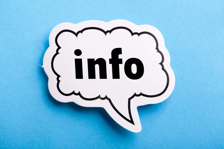 Bulle avec mot INFO